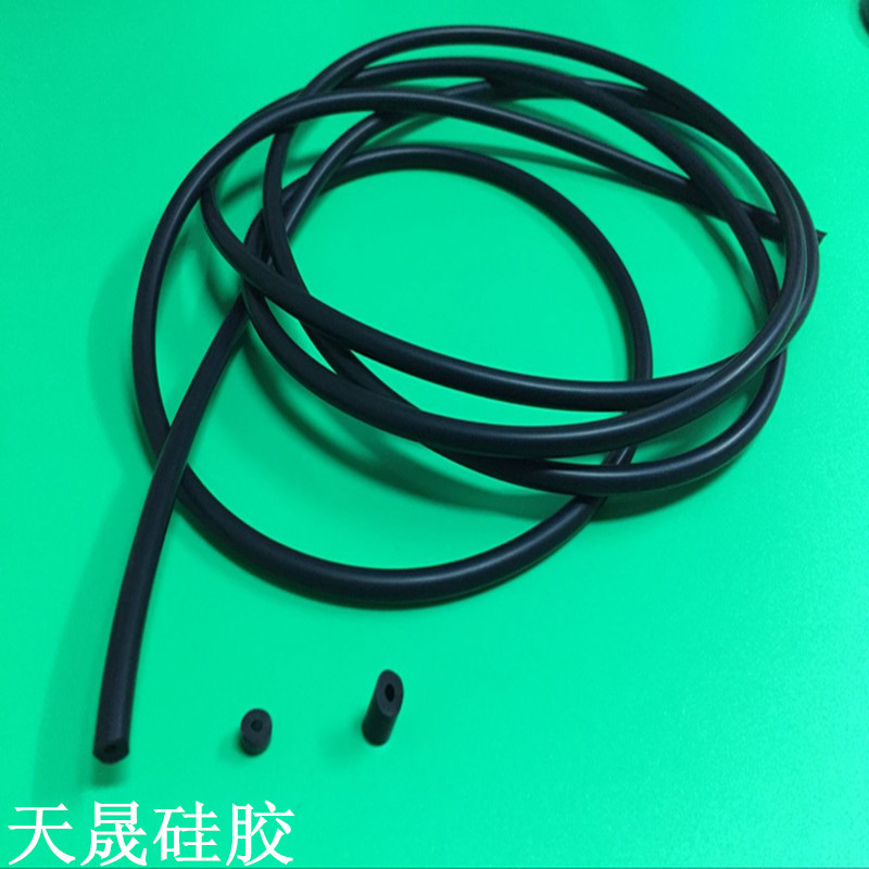 黑色实心硅胶管 食用级硅胶管 耐高温硅胶软管 无毒无味硅胶套管