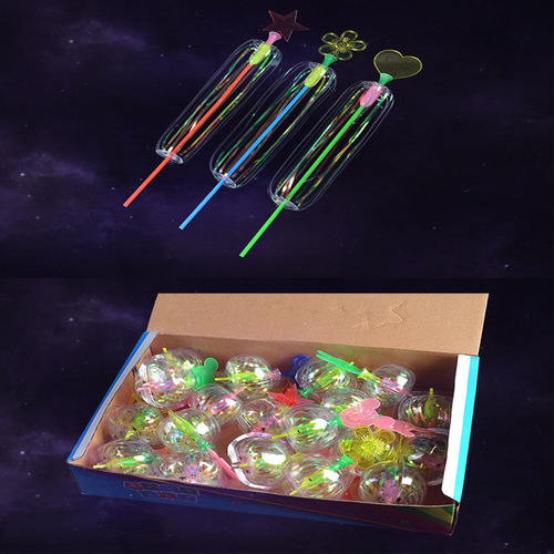 Variety Magic Bubble Wand Variety Twister Ribbon Magic Wand Bubble Flower Magic Wand Glitter Luminous Wand
