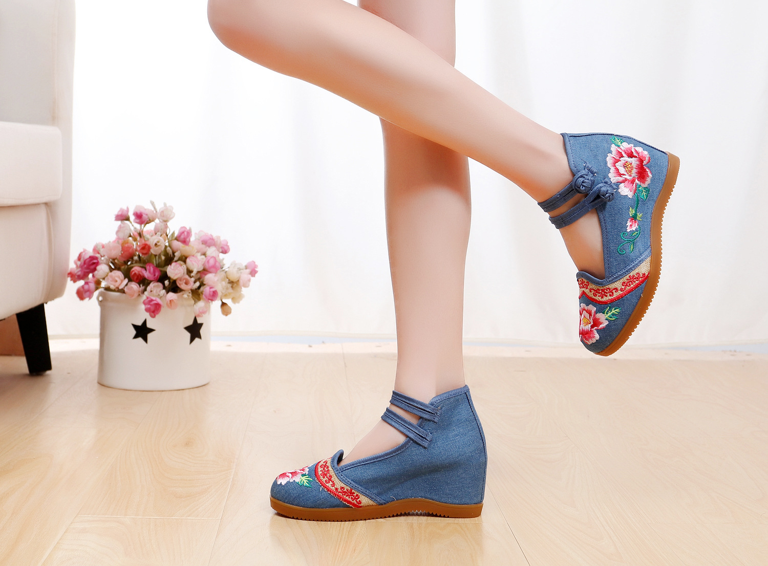 Mocassins femme en Toile - Ref 3440354 Image 23