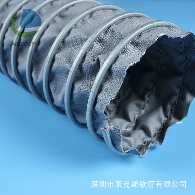 供应防火耐高温风管 阻燃风管 螺旋伸缩风管 高温排气软管 高温管