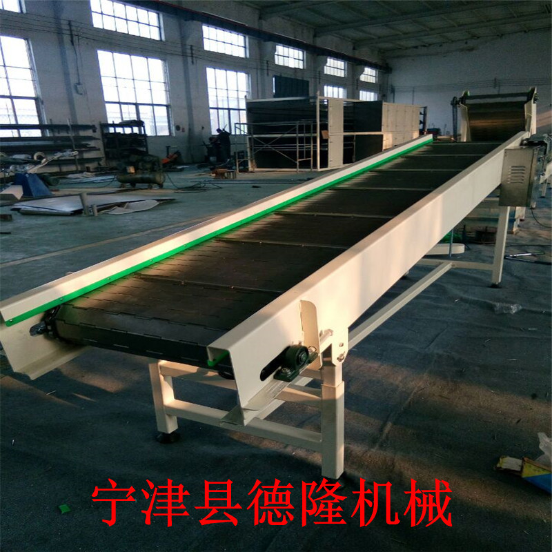 链板式输送机 304不锈钢食品烘干网带流水线 爬坡皮带流水线厂家