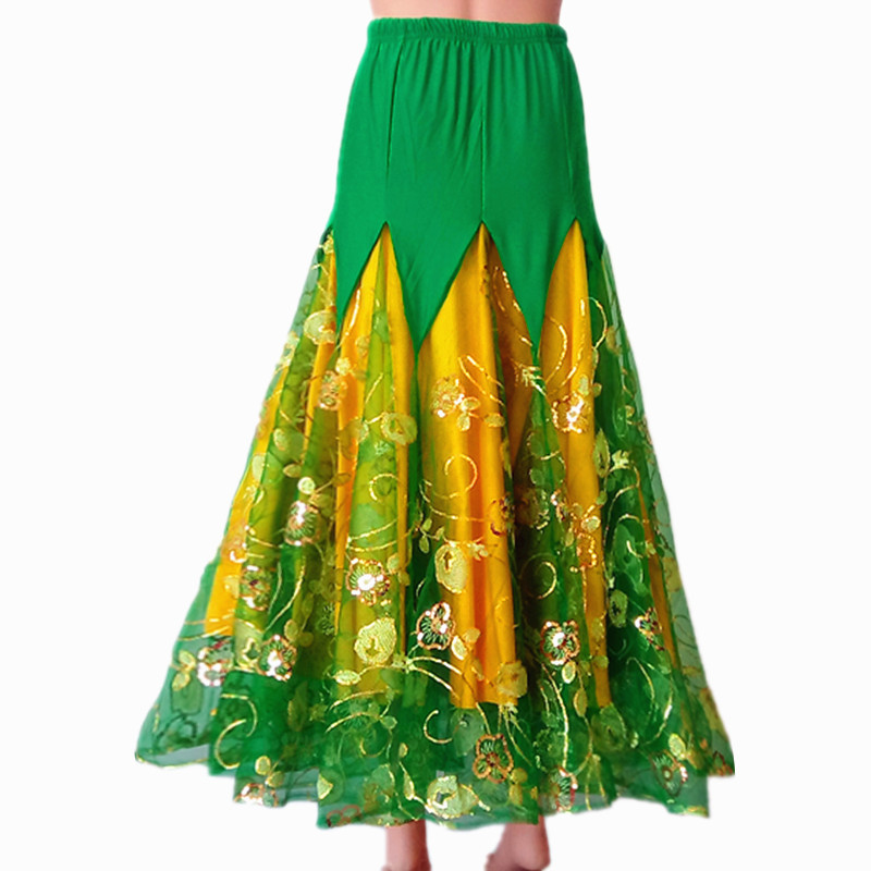 Ballroom dance skirts for women Modern dance dress red big swing skirt