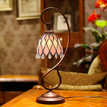 廠家直銷 7寸帝凡尼燈卧室床頭燈簡約現代書房玻璃創意裝飾台燈