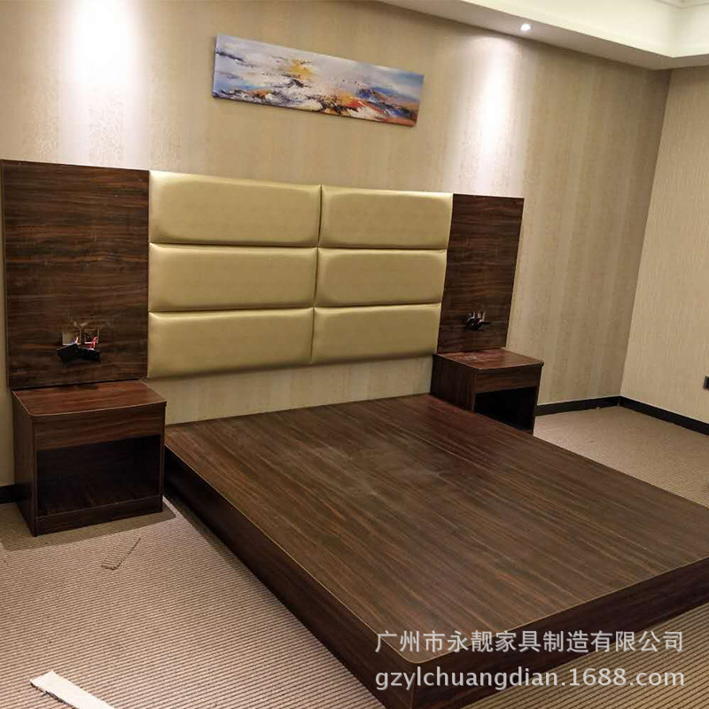 Производители поставляют отели и мебель для гостиниц Полные комплекты стандартных кроватей на экране квартир, шкаф для шкафу шкаф