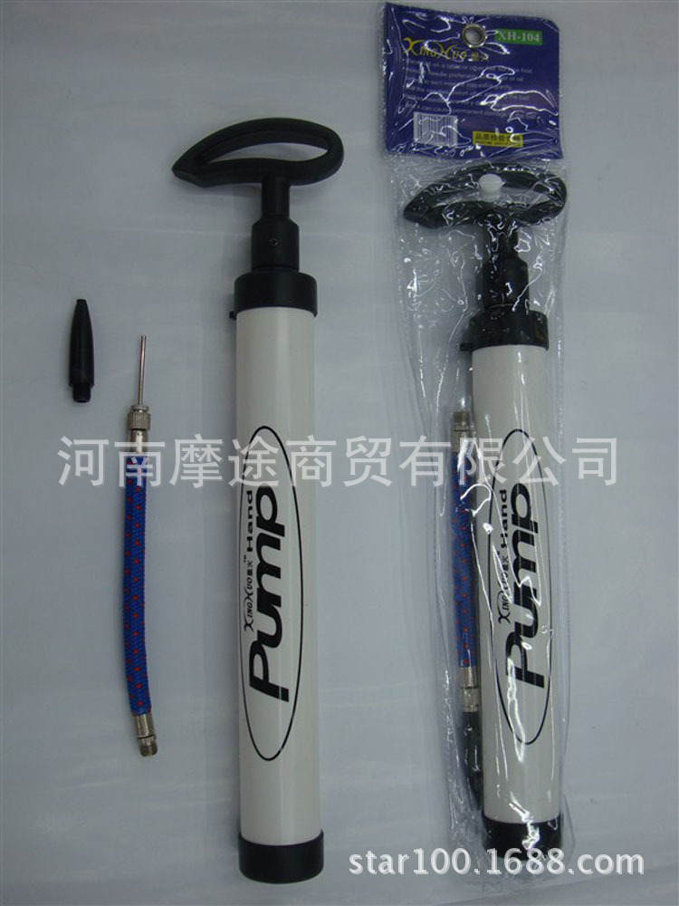 低价批发星火便携式打气筒104迷你充自行车篮球