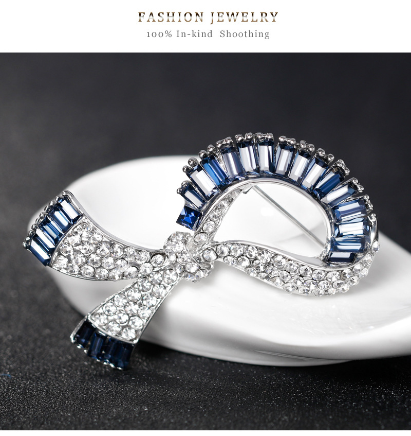 Korean version alloy Diamond brooch (AC146-B)NHDR1171