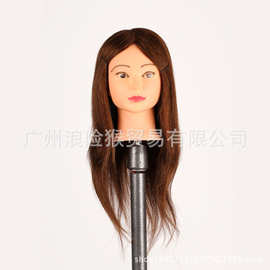 美发头模 全真发模特头　练习盘发化妆公仔教习头　可卷烫吹
