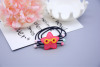 Children's hair accessory, cartoon acrylic hair rope on a lace, three in one