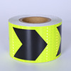 Fluorescence retroreflective safe sticker, arrow, wholesale