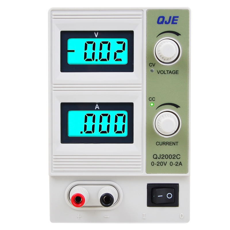 批发求精 QJ2002C直流线性稳压电源 20V2A电镀维修可编程电源