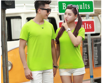 加工奥代尔棉圆领短袖T恤生产厂家 可加印LOGO 活动广告衫加工