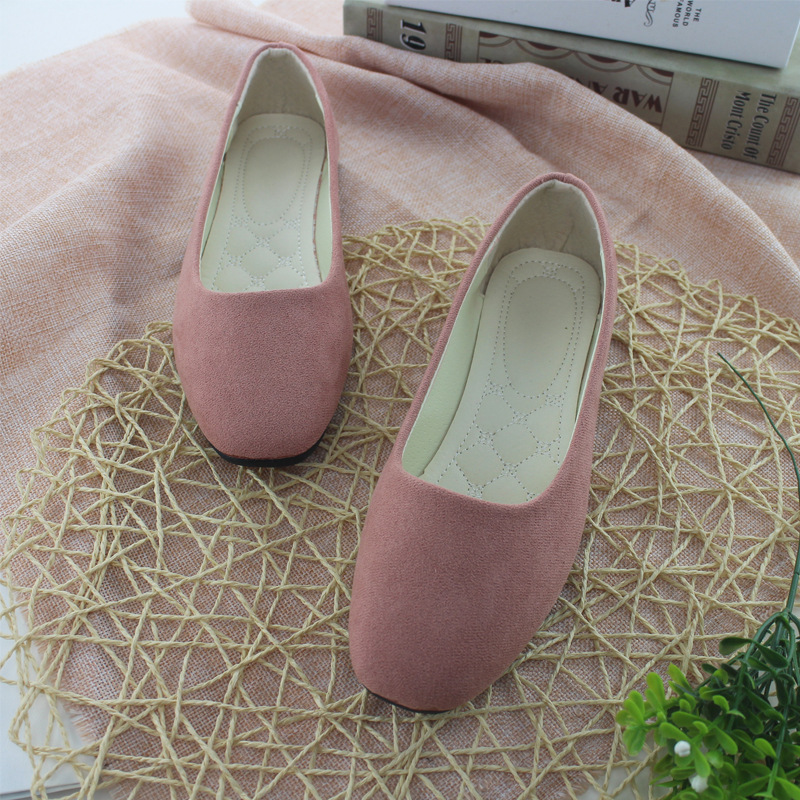 Women's Elegant Solid Color Square Toe Casual Shoes display picture 1