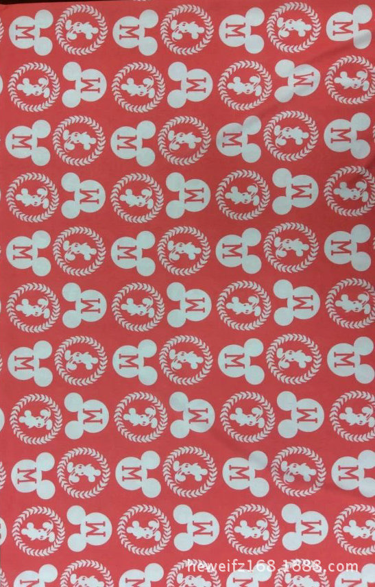 转移印花厂F9195 供应花型加工印花可印雪纺 涤棉 针织等服装面料