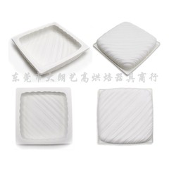 意大利同款單個方斜紋慕斯模 DIY烘焙模 硅膠翻糖模具戚風蛋糕模