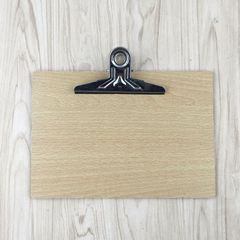 A5 vertical and horizontal butterfly clip high-density writing board clip with logo menu clip writing board 240*170*4mm thick