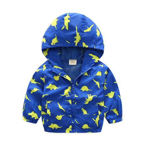 Children's Jacket Boys' Jacket  Spring New Baby Cartoon Windproof Jacket Children's Clothing Trend One Generation