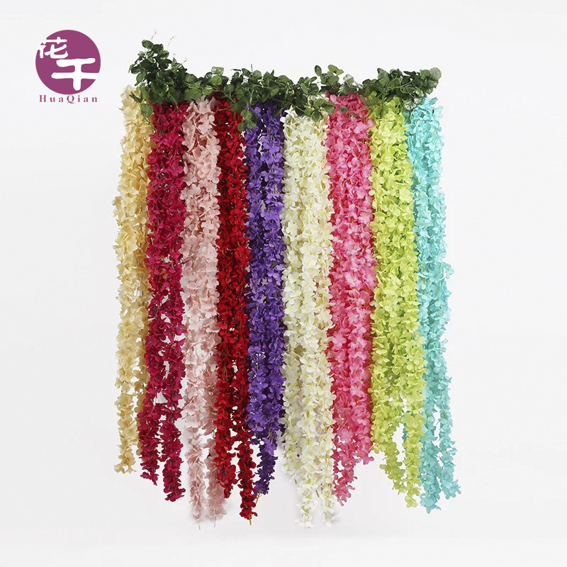 Artificial Flower Wedding supplies Flowers of 2m Hydrangea Wisteria Rattan Ocean Orchids Flowers of Of large number goods in stock