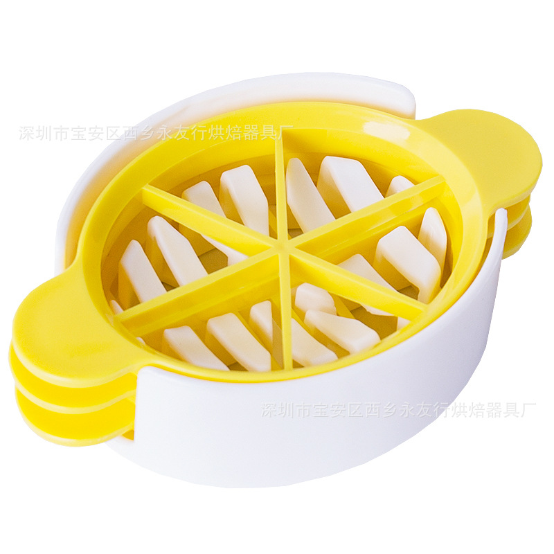 日本 厨房三合一花式切蛋器 皮蛋鸡蛋番茄切块器切奶酪器 小厨具