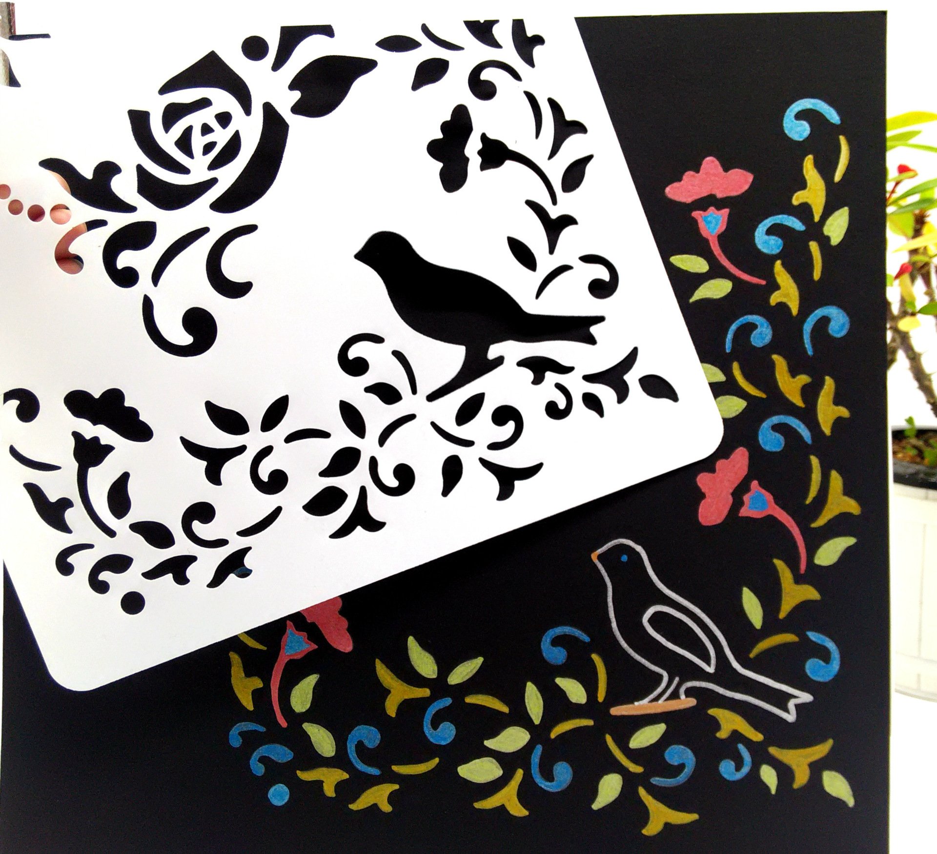 【21款】厂直销绘画模板 主题花边尺 绘图工具 diy相册配件|ru