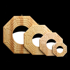 Factory Precision Carved Walnut Bagua Mirror Convex Mirror Concave Mirror Bagua Mirror Tiger Head Bagua Beast Head Bagua Wholesale