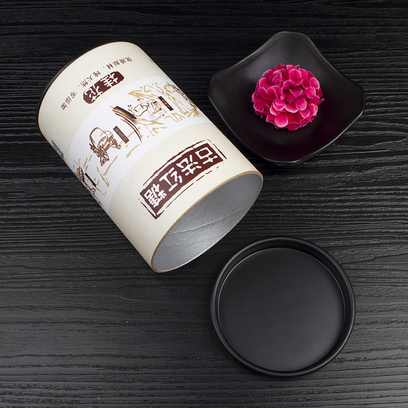 食品罐 工厂代工密封型铝箔牛皮纸圆形古方法红糖纸罐批发定做|ms