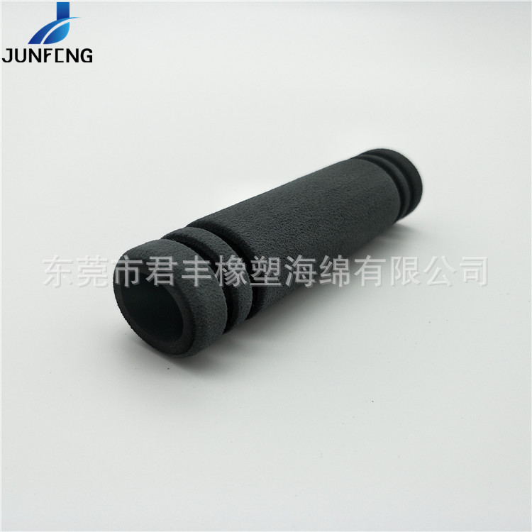 专业生产 自拍杆海绵套 14*24*95mm灰色NBR橡塑海绵手把套