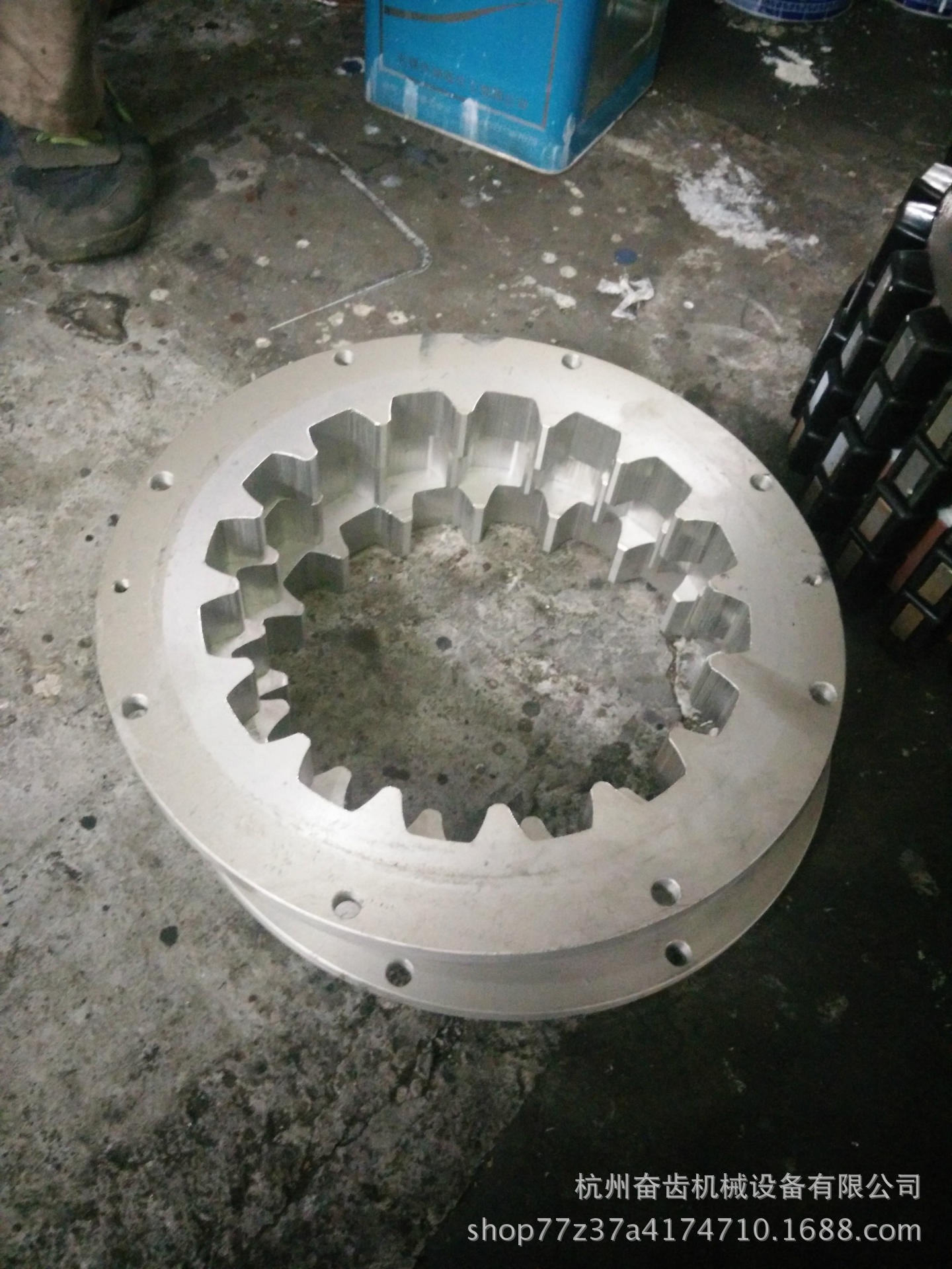 供应杭州前进MA125、MA142船用齿轮箱输11.5寸内外齿圈杭州奋进