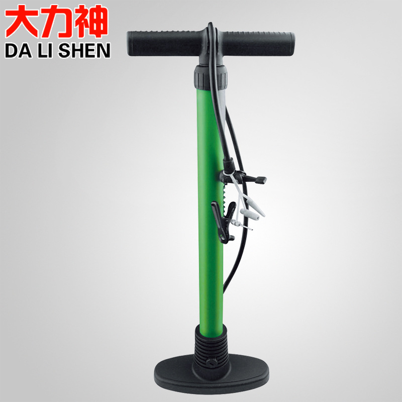新款塑料带表打气筒自行车高压手动打气筒便携小巧充气筒JC810C|ms