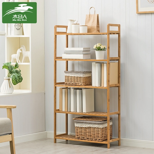 Simple bookshelf bookcase floor-to-ceiling partition locker solid wood multi-layer desktop dormitory children's student combination cabinet