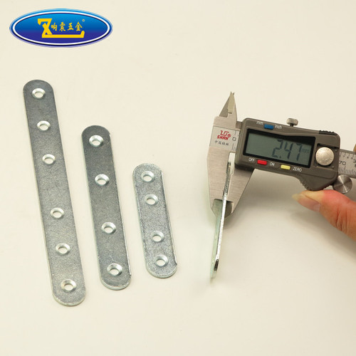 Loud and thickened cold-rolled steel one-word corner code, straight strip fixed corner code, furniture hardware accessories, iron straight piece, straight code
