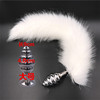 Imitation of fox tail anal plug couple sex products