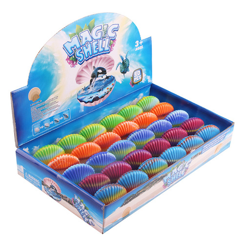 Factory direct sales, customizable soaked and expanded shells, marine animal series, small soaked and hatched scallops