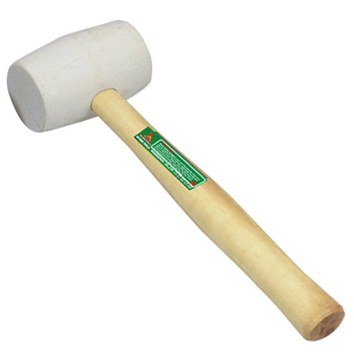 Power Lion Wood Handle Rubber Hammer Black 300g White Hard Rubber Round Head Hammer 750 Bottle Rubber Hammer Installation Hammer