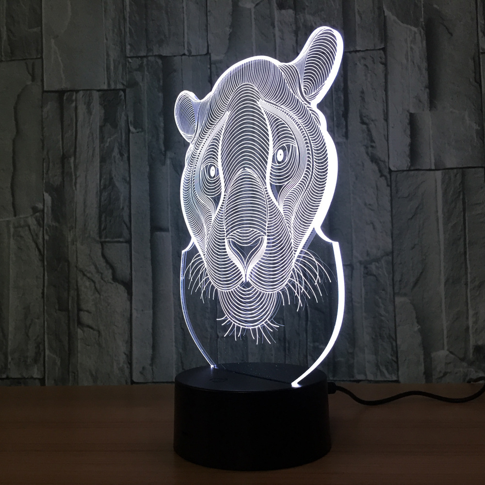 3d led 创意灯 相框式3d灯七彩遥控触摸礼品