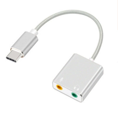 Typc Алюминиевый сплав 7.1 звуковая карта адаптерный провод бесприводной внешний USB звуковая карта стерео