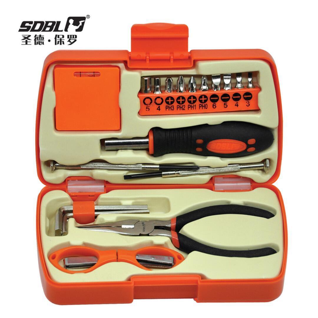圣德保罗 21件套家用工具套装 迷你便携组套 工具箱SD-037