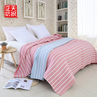 goods in stock wholesale Pastoral wind Plaid Cotton Gauze spring and autumn Make the bed Fashion men and women summer Air blanket