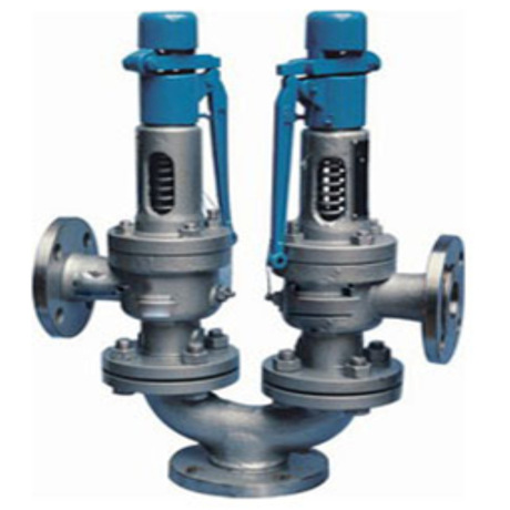 A38Y双联弹簧带扳手全启式安全阀 重庆安全阀厂家