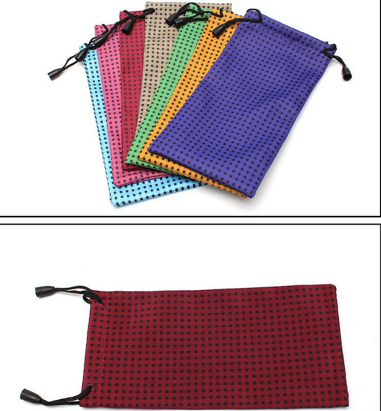 Factory wholesale super fiber glasses cloth bag glasses storage bag sunglasses bag dustproof multicolor glasses bag