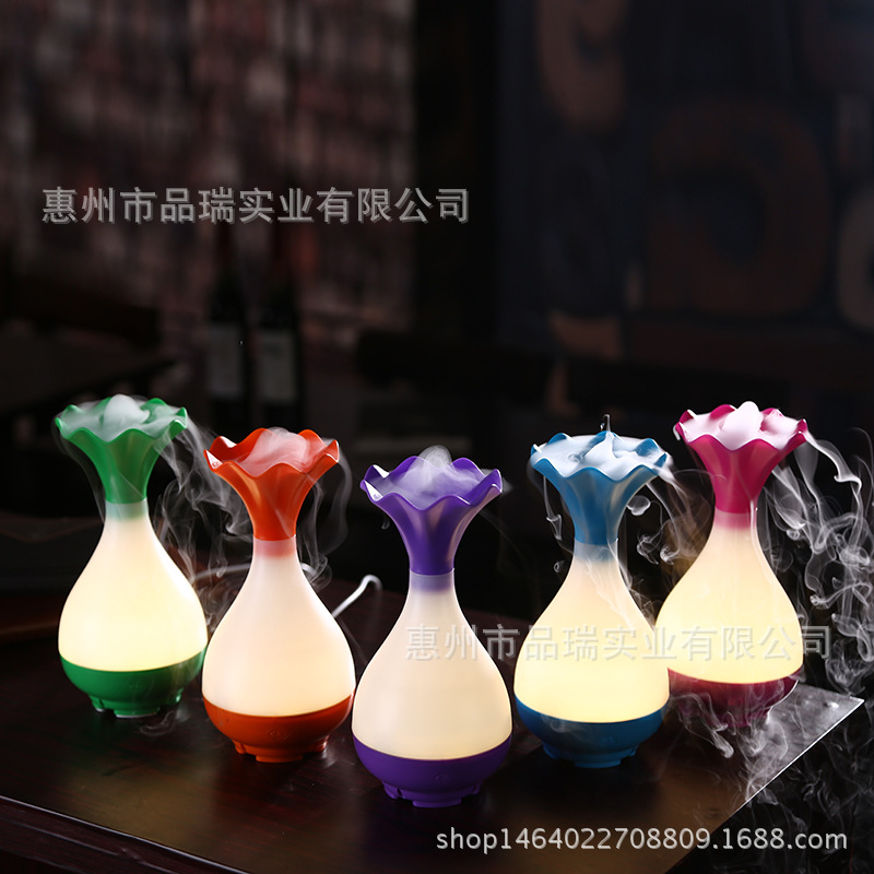 玉净瓶超声波香薰加湿器 多功能创意时尚香薰机 跨境电商香薰机爆|ms