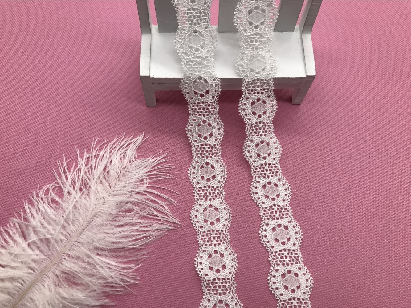 弹力花边氨纶花边厂家直销长期现货供应7022# 宽度2.5CM