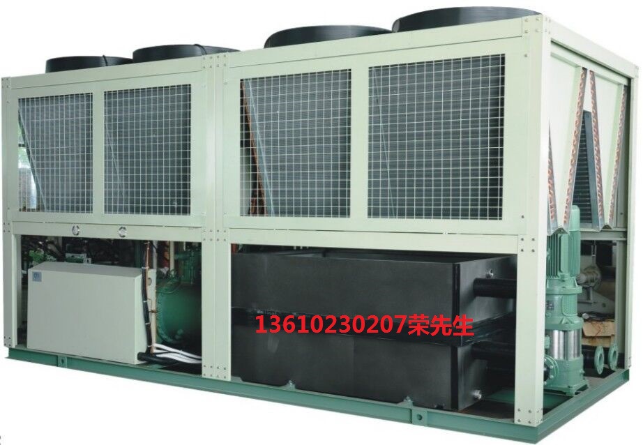 Lingyong Manufacturer Produces Screw Air Source Air Hot and Cold Pump Hot and Cold Water Machine Set, Gas Suspended Energy-Saving Reduction