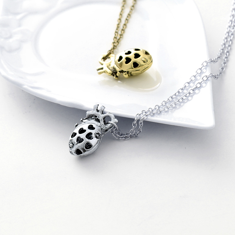 New fashion anatomical heart pendant necklace wholesale