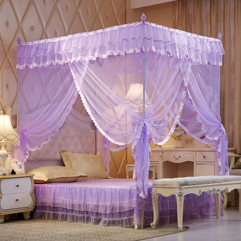浪漫满屋公主不锈钢落地蚊 加粗加厚加高宫廷蚊帐艺术睡帐蚊帐