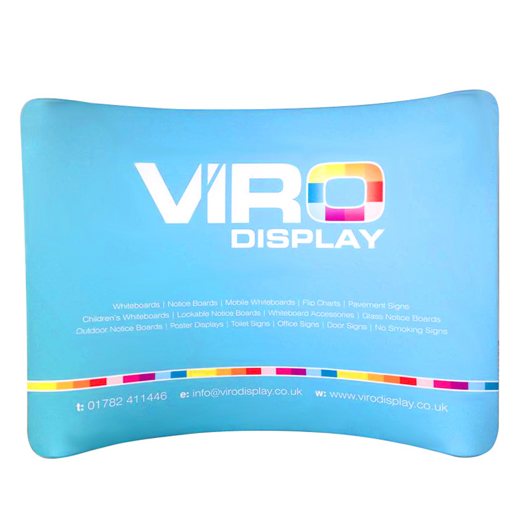 弧形快幕秀展架 便携式快幕秀 热转印画面 支持单双面印刷