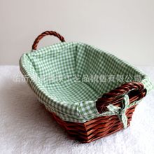 柳编收纳筐杂物筐干果盘水果盘床头收纳篮酒店用品展示筐民间工艺