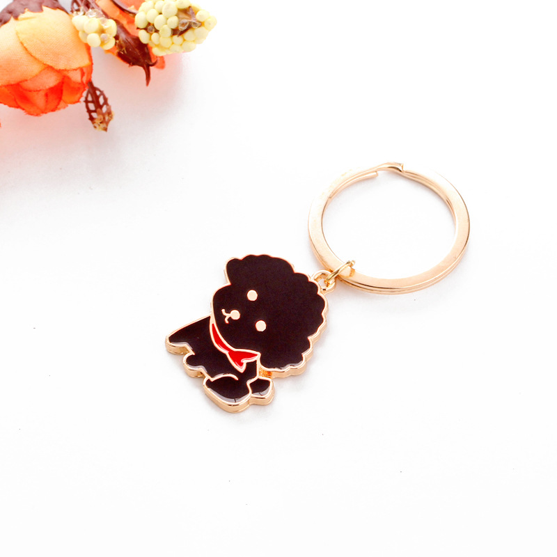 Fashion Explosion Keychain Creative Fashion Variety Pet Dog Keychain Wild Car Bag Key Ring Wholesale Nihaojewelry display picture 2