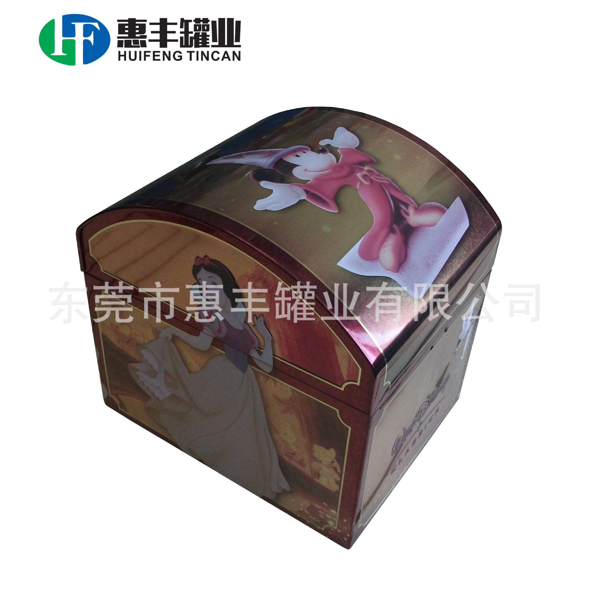 供应大号珠宝箱铁盒 化妆品收纳马口铁盒 拱形盖礼品储物铁罐