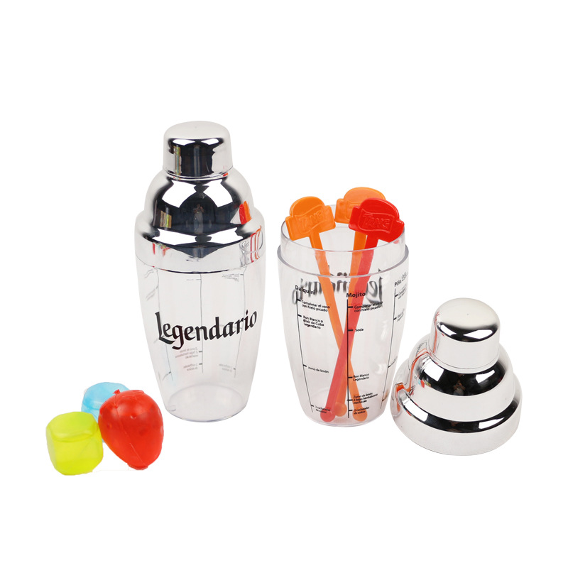 factory supply Wine bar Promotion gift Plastic Bartending Wine separator Modulation tea with milk seal up Shaker