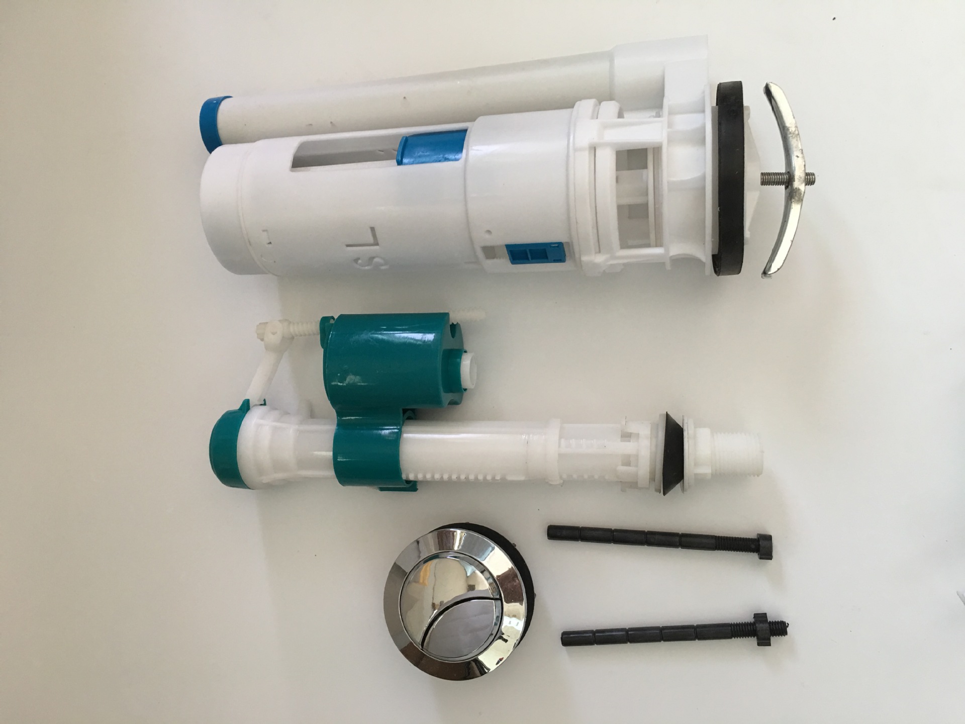 Accesorios sanitarios aseo 20cm blister doble prensa tanque de agua accesorios de baño